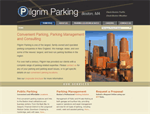 Tablet Screenshot of pilgrimparking.com